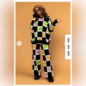 Dressed in Lala 2x/3x smiley sweater set